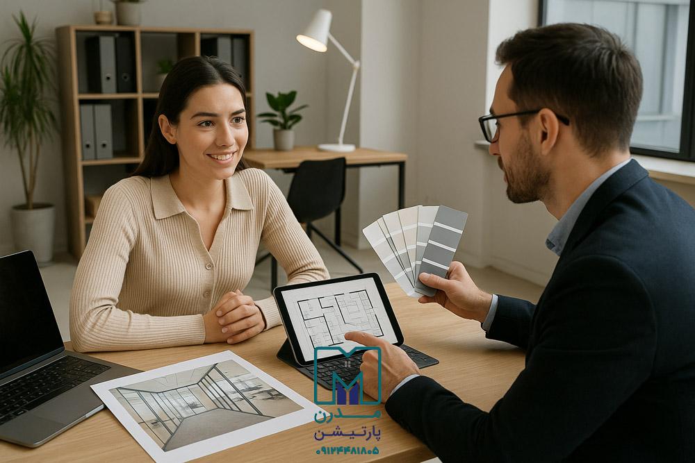 مراحل خرید پارتیشن اداری